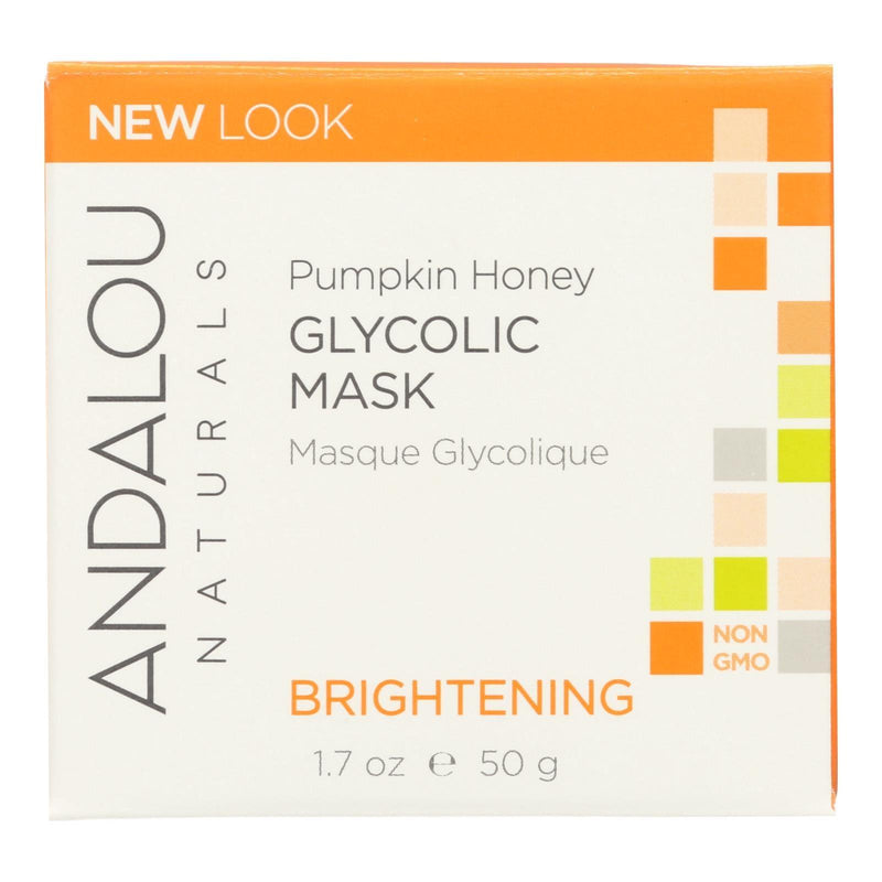 Andalou Naturals Glycolic Brightening Mask Pumpkin Honey - 1.7 Fl Oz - Orca Market