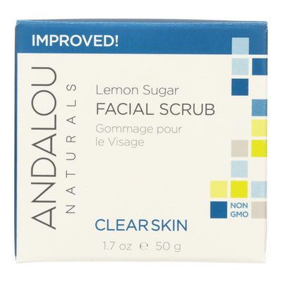 Andalou Naturals Clarifying Facial Scrub Lemon Sugar - 1.7 Fl Oz - Orca Market