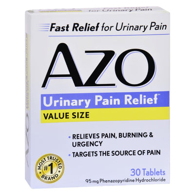 Azo Standard Urinary Pain Relief - 30 Tablets - Orca Market