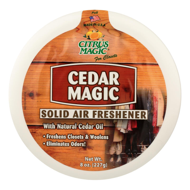 Citrus Magic Cedar Magic Solid Air Freshener - Case Of 6 - 8 Oz - Orca Market