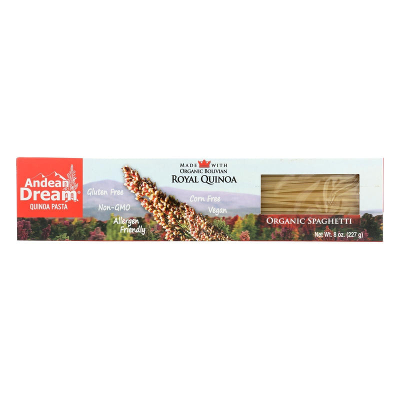 Andean Dream Gluten Free Organic Spaghetti Quinoa Pasta - Case Of 12 - 8 Oz. - Orca Market