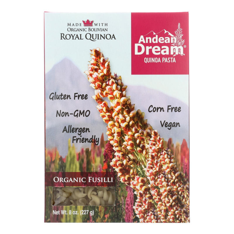 Andean Dream Gluten Free Organic Fusilli Quinoa Pasta - Case Of 12 - 8 Oz. - Orca Market