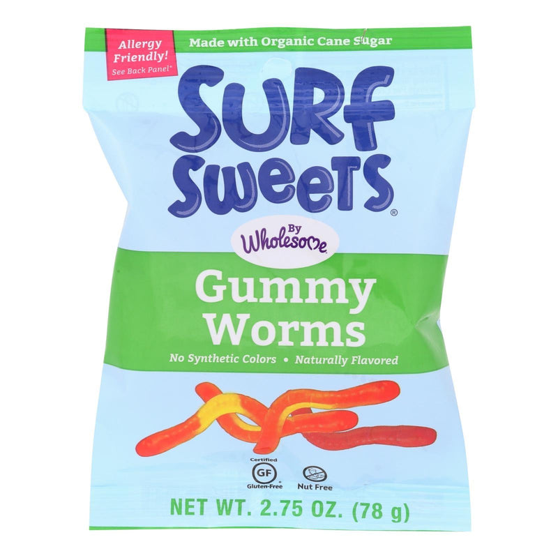 Surf Sweets Gummy Worms - Case Of 12 - 2.75 Oz. - Orca Market