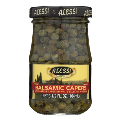 Alessi - Capers In White Balsamic Vinegar - 3.5 Oz - Case Of 6 - Orca Market