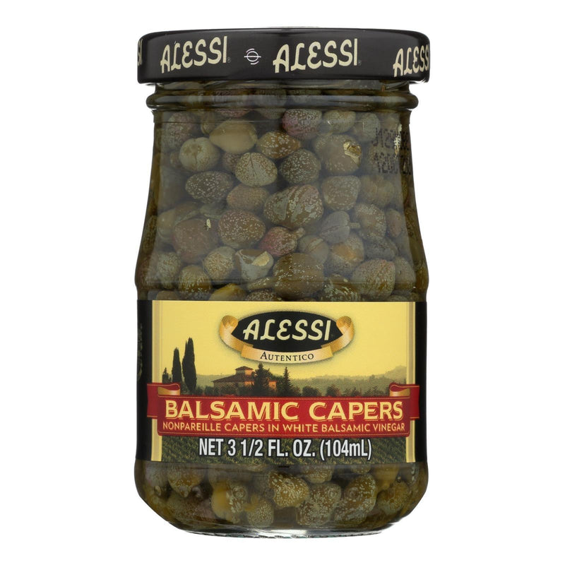 Alessi - Capers In White Balsamic Vinegar - 3.5 Oz - Case Of 6 - Orca Market