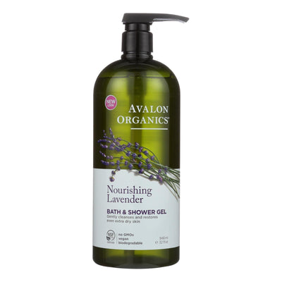 Avalon Organics Bath And Shower Gel Lavender - 32 Fl Oz - Orca Market