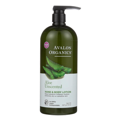 Avalon Organics Hand And Body Lotion Aloe Unscented - 32 Fl Oz - Orca Market