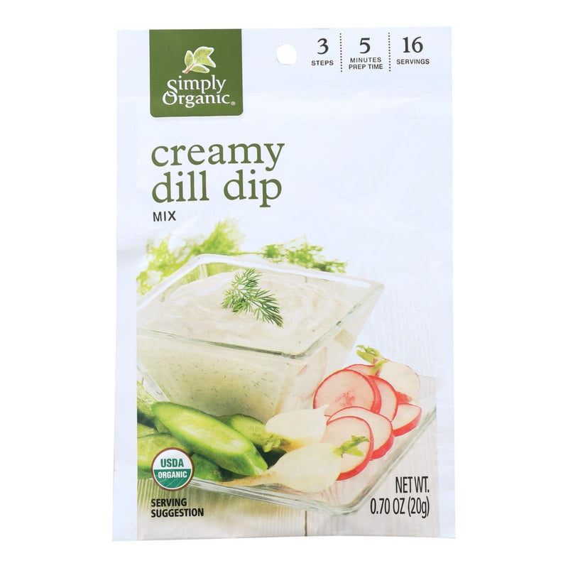 Simply Organic Creamy Dill Dip Mix - Case Of 12 - 0.7 Oz. - Orca Market