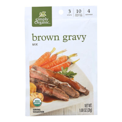 Simply Organic Vegetarian Brown Gravy Seasoning Mix - Case Of 12 - 1 Oz. - Orca Market