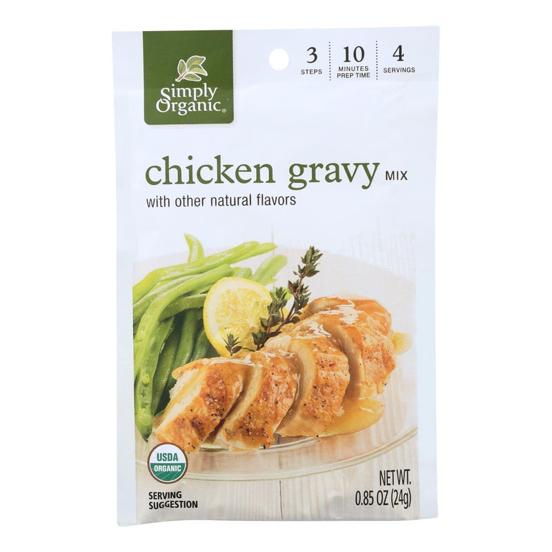 Simply Organic Seasoning Mix - Roasted Chicken Gravy - Case Of 12 - 0.85 Oz. - Orca Market