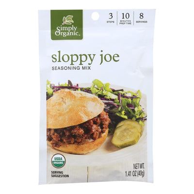 Simply Organic Seasoning Mix - Sloppy Joe - Case Of 12 - 1.41 Oz. - Orca Market