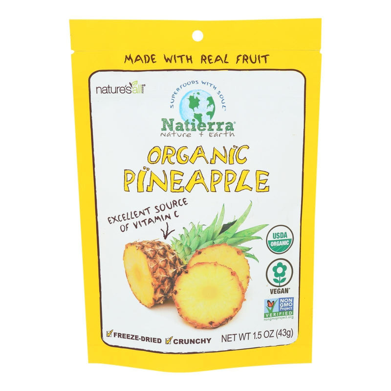 Natierra Freeze Dried - Pineapples - Case Of 12 - 1.5 Oz. - Orca Market