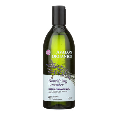 Avalon Organics Bath And Shower Gel Lavender - 12 Fl Oz - Orca Market