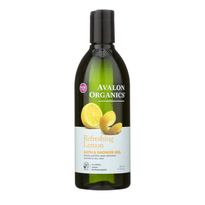 Avalon Organics Bath And Shower Gel Lemon - 12 Fl Oz - Orca Market