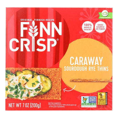 Finn Crisp Crispbread - Caraway - 7 Oz - Case Of 9 - Orca Market