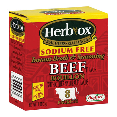 Herb-ox Boullion - Beef - Low Sodium - Case Of 12 - 8 Count - Orca Market