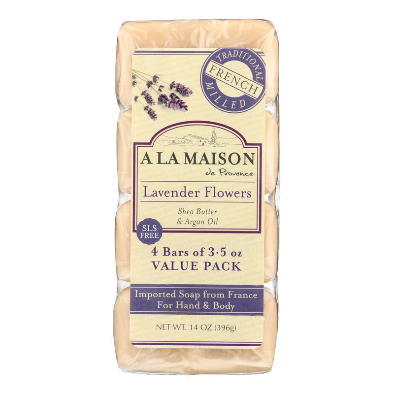 A La Maison - Bar Soap - Lavender Flowers - Value 4 Pack - Orca Market