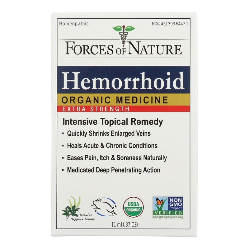 Forces Of Nature - Organic Hemorrhoid Control - Extra Strength - 11 Ml - Orca Market