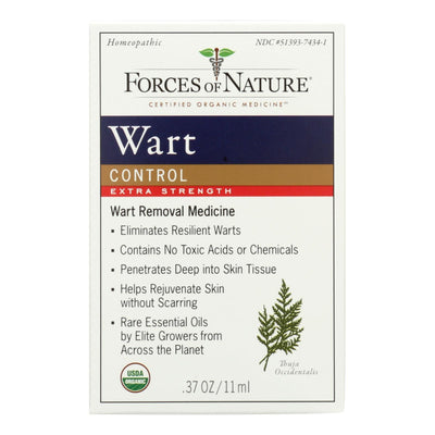 Forces Of Nature - Organic Wart Control - Extra Strength - 11 Ml - Orca Market