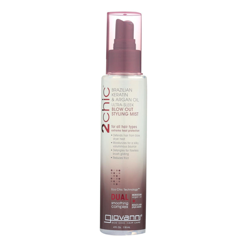 Giovanni 2chic Blow Out Styling Mist With Brazilian Keratin And Argan Oil - 4 Fl Oz - Orca Market