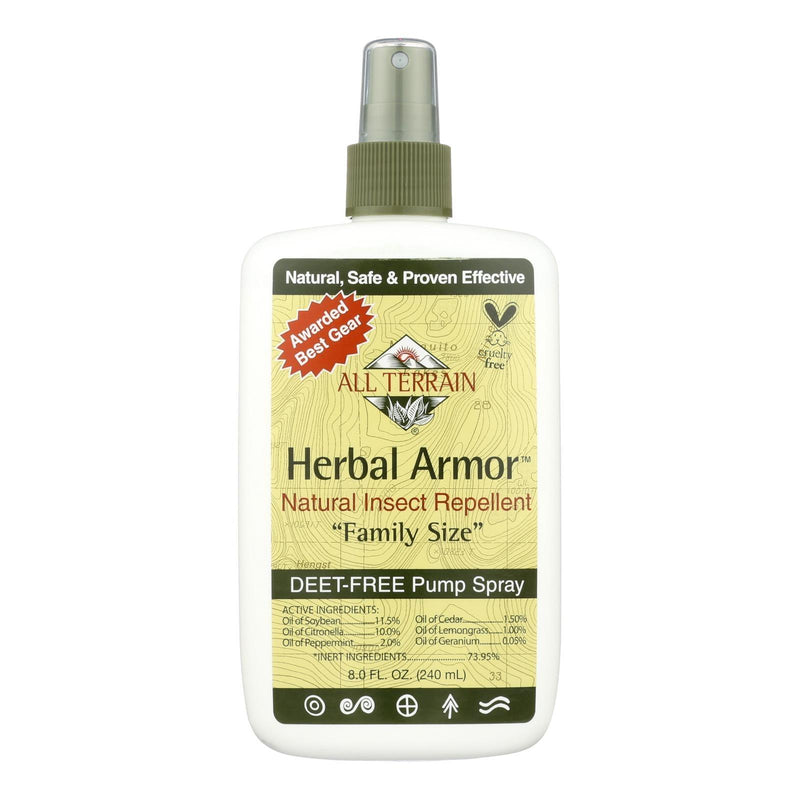 All Terrain - Herbal Armor Natural Insect Repellent Family Size - 8 Fl Oz - Orca Market