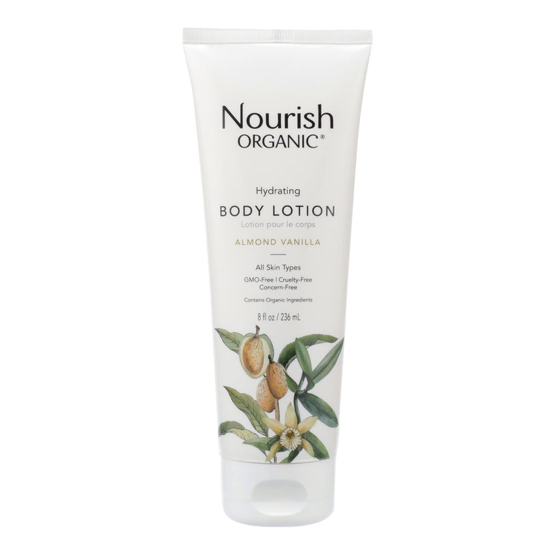 Nourish Organic Body Lotion Almond Vanilla - 8 Fl Oz - Orca Market