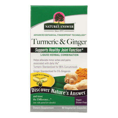 Nature's Answer - Extractacaps Turmeric And Ginger - 90 Veggie Caps - Orca Market