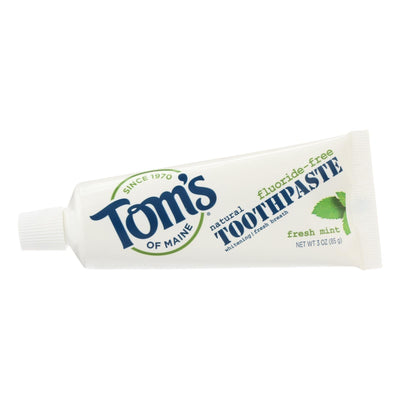 Tom's Of Maine Travel Natural Toothpaste - Fresh Mint Fluoride-free - Case Of 24 - 3 Oz. - Orca Market