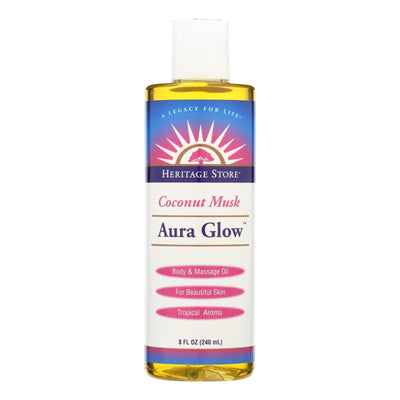 Heritage Products Aura Glow Massage Lotion Coconut - 8 Fl Oz - Orca Market