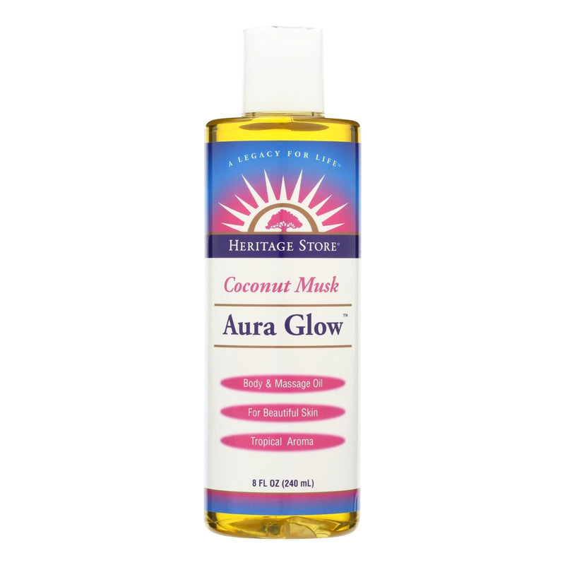 Heritage Products Aura Glow Massage Lotion Coconut - 8 Fl Oz - Orca Market