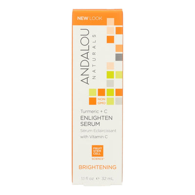 Andalou Naturals Enlighten Serum Turmeric + C Brightening - 1.1 Oz - Orca Market