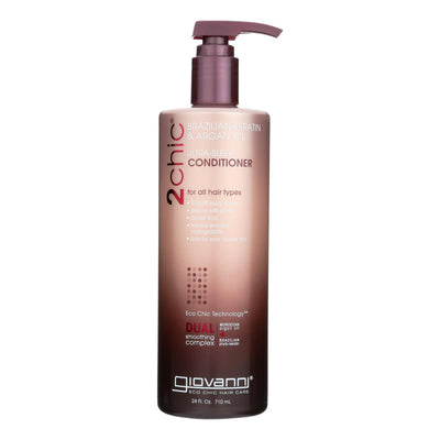 Giovanni Hair Care Products Conditioner - 2chic Keratin And Argan - 24 Fl Oz - Orca Market