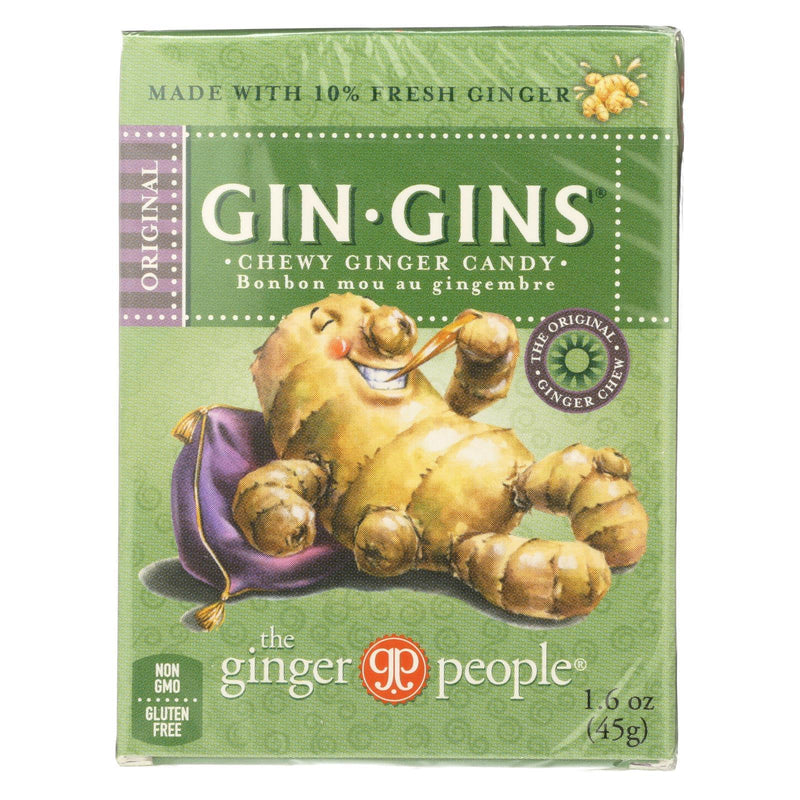 Ginger People Gingins Chewy Original Travel Packs - Case Of 24 - 1.6 Oz - Orca Market