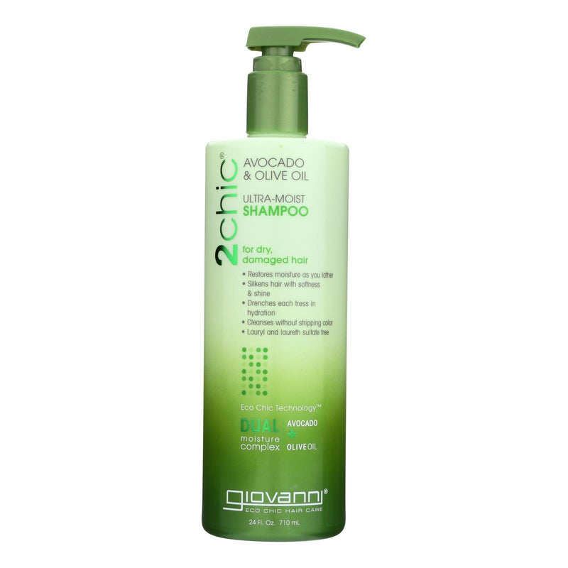 Giovanni Hair Care Products Shampoo - 2chic Avocado And Olive Oil - 24 Fl Oz - Orca Market