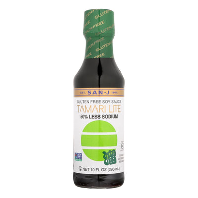 San - J Tamari Soy Sauce - Lite - Case Of 6 - 10 Fl Oz. - Orca Market