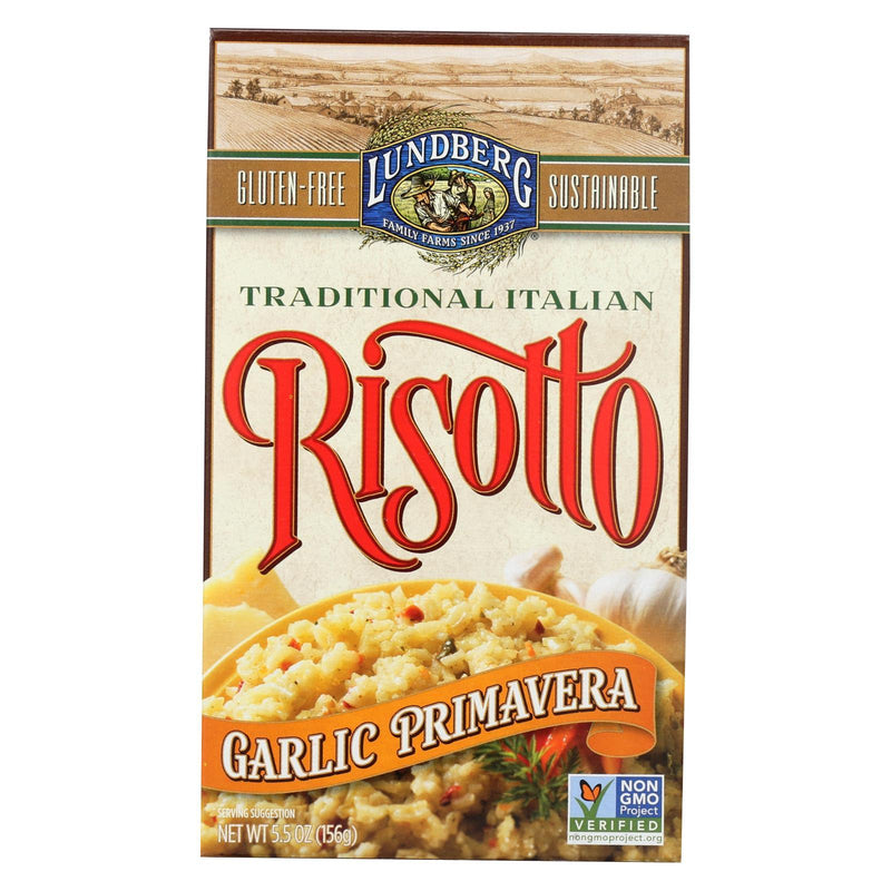 Lundberg Family Farms Risotto Garlic Primavera - Case Of 6 - 5.5 Oz. - Orca Market