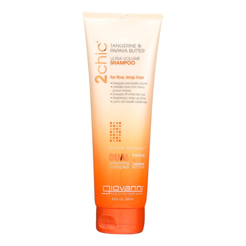 Giovanni Hair Care Products 2chic Shampoo - Ultra-volume Tangerine And Papaya Butter - 8.5 Fl Oz - Orca Market