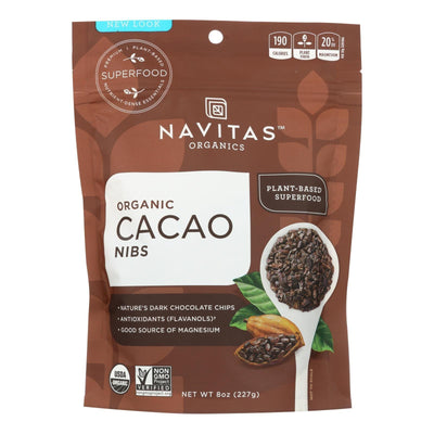 Navitas Naturals Cacao Nibs - Organic - Raw - 8 Oz - Case Of 12 - Orca Market