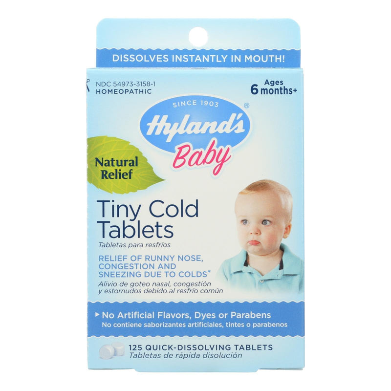 Hylands Homeopathic Baby Tiny Cold Tablets - 125 Tablets - Orca Market