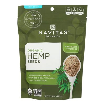 Navitas Naturals Hemp Seeds - Organic - Shelled - 8 Oz - Case Of 12 - Orca Market