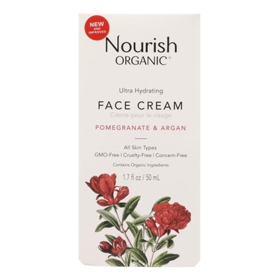 Nourish Facial Cream - Organic - Ultra-hydrating - Argan And Pomegranate - 1.7 Oz - 1 Each - Orca Market