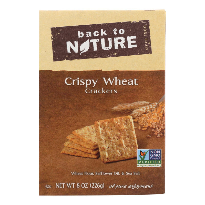 Back To Nature Crispy Crackers - Wheat - Case Of 6 - 8 Oz. - Orca Market