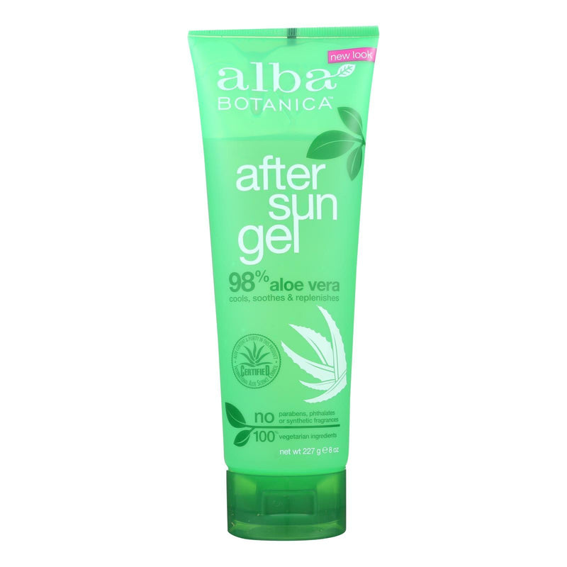 Alba Botanica - After Sun Gel - 98% Aloe - 8 Oz - Orca Market