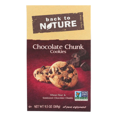 Back To Nature Chocolate Chunk Cookies - Case Of 6 - 9.5 Oz. - Orca Market