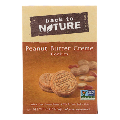 Back To Nature Creme Cookies - Peanut Butter - Case Of 6 - 9.6 Oz. - Orca Market