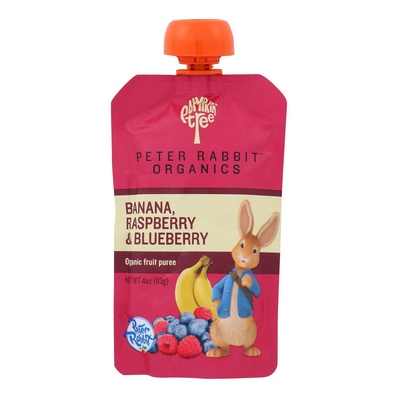 Peter Rabbit Organics Fruit Snacks - Raspberry Banana And Blueberry - Case Of 10 - 4 Oz. - Orca Market