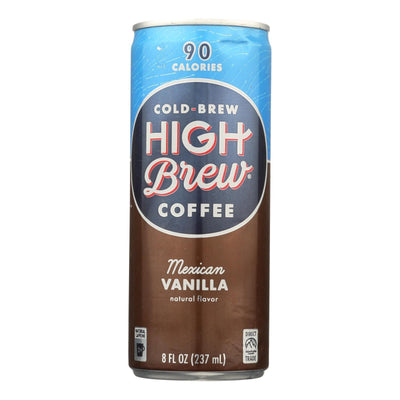 High Brew Coffee Coffee - Ready To Drink - Mexican Vanilla - 8 Oz - Case Of 12 - Orca Market