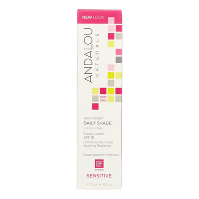 Andalou Naturals Facial Lotion - 1000 Roses - Daily Shade Spf 18 - 2.7 Oz - Orca Market