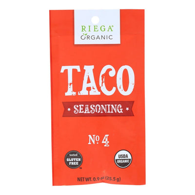 Riega Foods Seasoning - Organic - Taco - No. 4 - .9 Oz - Case Of 8 - Orca Market