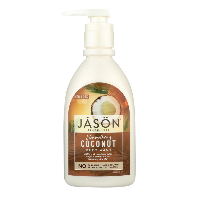 Jason Natural Products Body Wash - Smoothing Coconut - 30 Oz - Orca Market